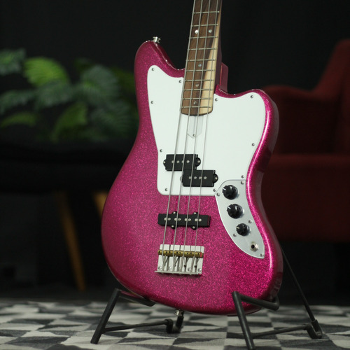 Baixo 4 Cordas Studebaker Weasel Short Scale Pink Sparkle