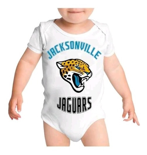 Bebé Pañalero Personalizado Jacksonville Jaguars Nfl 