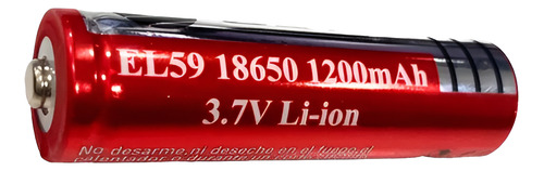 Pila Batería Recargable 18650 1200mah 3.7v Li+ion