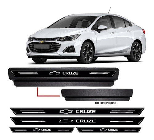 Soleira Protetora Porta Premium Gm Cruze Premier 2020 2021