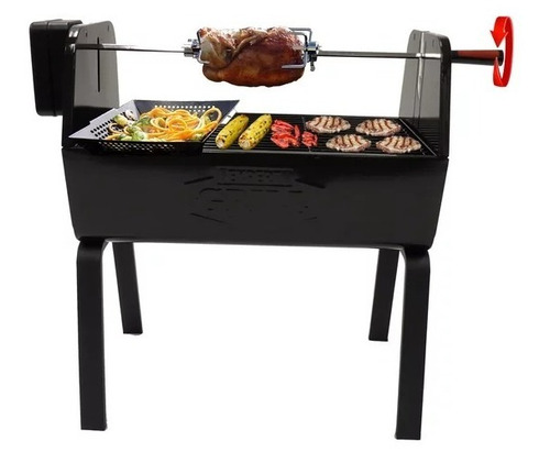 Rostizador Y Asador B B Q A Carbón Expert Grill Con Motor.