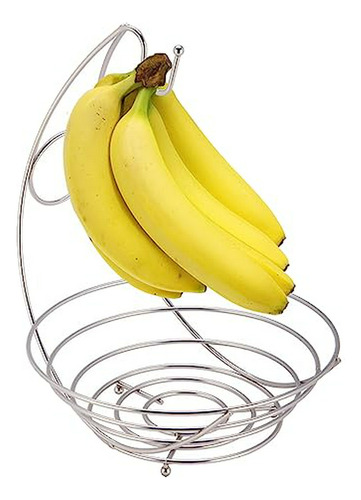 Canasta De Frutas Con Soporte Para Plátanos