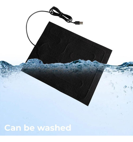Almofada De Aquecimento Usb De 25x30cm 10w Folha Aquecida Do