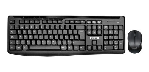 Imagen 1 de 5 de Teclado Inalambrico Y Mouse 1600dpi Combo Silencioso Español