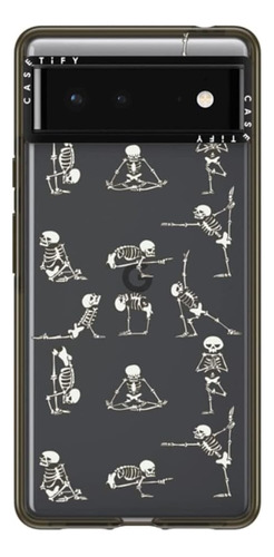 Estuche Casetify Impact Funda Google Pixel 6 Skeleton Yoga