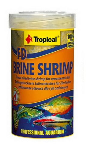 Ração Fd Brine Shrimp 8g Tropical  Artêmia Liofilizada 