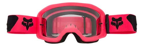 Goggles Fox Main Para Niña Color Rosa Mica Transparente