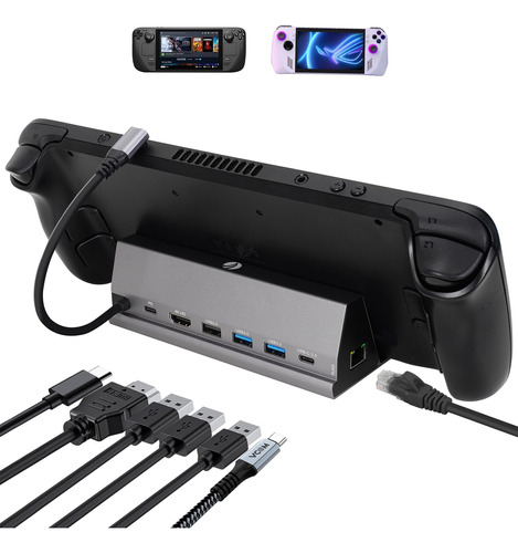 Estacion Acoplamiento Para Steam Deck V Vcom 7 1 Dock Rog 4k