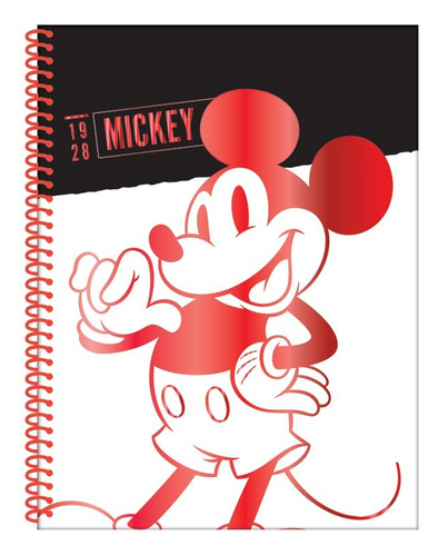 Cuaderno Universitario Mickey Mouse 80h Cuadriculado Mooving