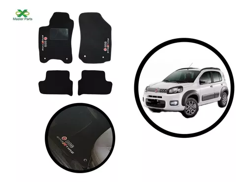 Jogo Tapetes Fiat Uno 2015 a 2016 3 Peças - Connect Parts