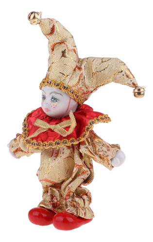 6 Polegada Porcelana Triangel Boneca Palhaço Casa Exibir