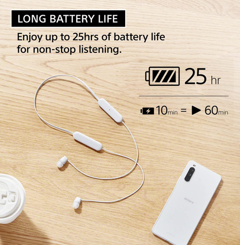 Auriculares Inalámbricos Sony Wi-c100 Bluetooth Con Micrófon