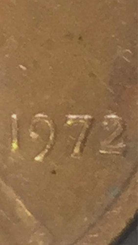 1972 Lincon Cent  Errores De Edición Reverso Y Anverso