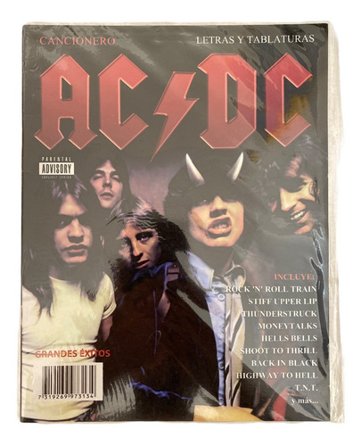 Revista Cancionero Ac Dc Letras Y Tablaturas Grandes Exitos