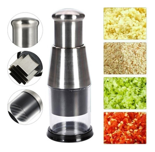 Manual Hand Press Garlic Onion Squeezer Chopper, Crusher