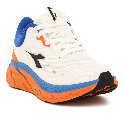 Diadora Running Hombre Proton- Blanco/naranja