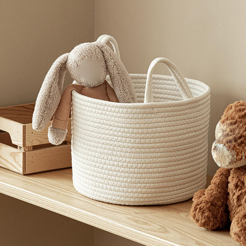 Fweaad Cesta De Juguete Para Bebé Con Asas Cesta De Ropa