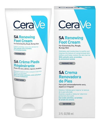 Cerave Crema Renovadora De Pies 88 Gr.