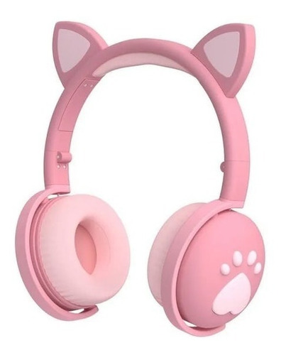 Audífonos Bluetooth Para Niños Orejas De Gato Bk1 Luces 