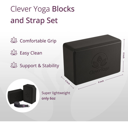Yoga Blocks And Strap Set 2 Pack Yoga Blocks Light Weight Hi