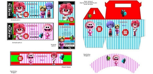 Kit Imprimible Jelly Jamm Fiesta 3x1