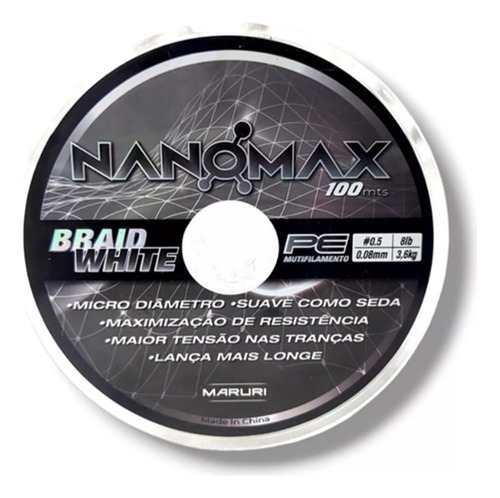 Multifilamento Maruri Nanomax Extrafino P/surfcasting 0.08mm