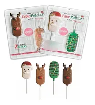 Comprar 2 Placa Molde Ice Pop Paleta Navidad Chocolate Parpen Color Blanco