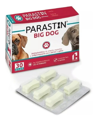 Parastin Big Dog (30 Kg) Caja Con 6 Tabs