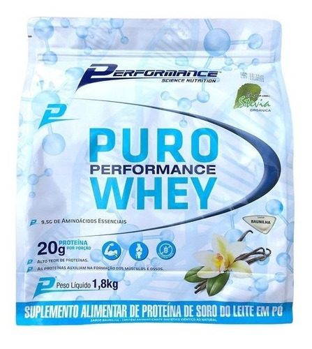 Puro Performance Whey Refil (1,8kg) - Sabor Baunilha