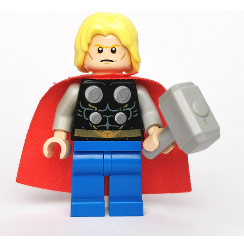 Lego Marvel Minifigura Thor ( Sin Barba ) Avengers Set 76018