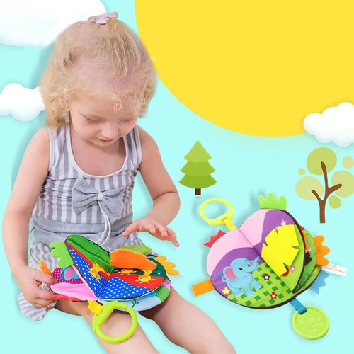 Libro De Tela Para Bebé Impermeable Suave Seguro Bonito