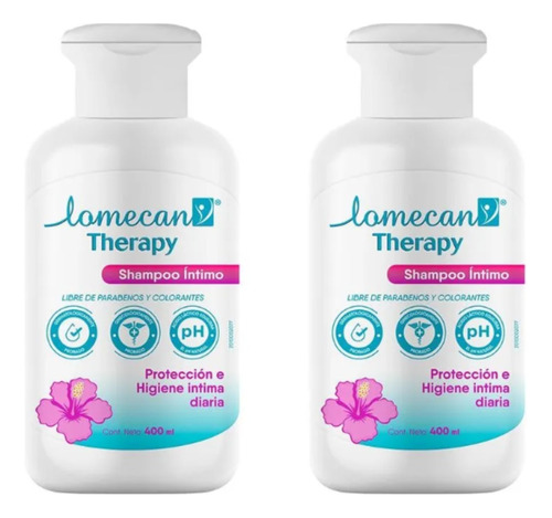 Pack X2 Lomecan V Therapy Shampoo Íntimo Femenino 400ml