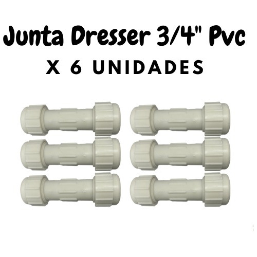 Junta Dresser 3/4  Pvc Blanco Fermetal