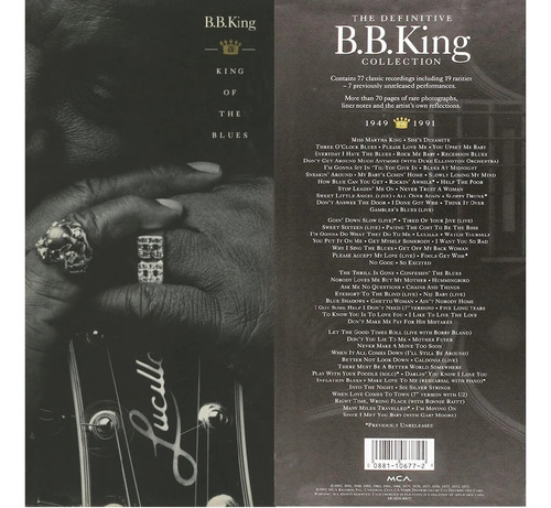 B.b. King  King Of The Blues Box Set