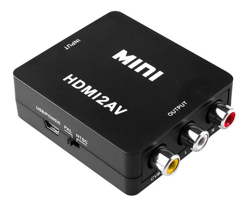 Adaptador De Convertidor De Audio Y Video Tv Hdmi A Rca 1080