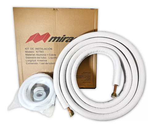 Kit De Instalacion Ministplit  3/8 - 1/4 - 4 Mts Mirage