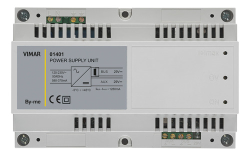 Alimentador 120 - 230 V29vdc 1280ma Ocupa 8 Modulos Vimar