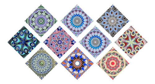 Pegatinas De Suelo Para Azulejos Decorativos Estilo Mandala