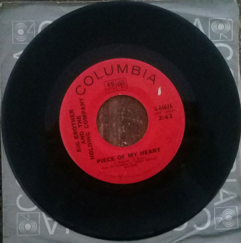 Compacto Vinil Janis Joplin Bbhc Piece Of My Heart Usa 1968