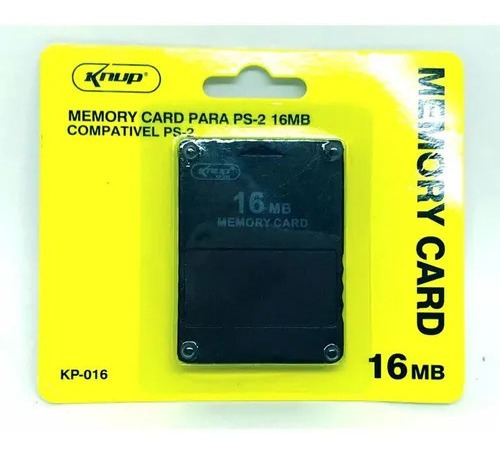 3 Memory Card Para Ps-2 16mb Knup Kp-016 Atacado