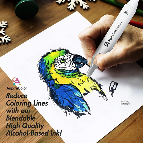 Imagen 3 de 7 de 80 Colores Conjunto Aspirecolor Alcohol Gráfico De Dibujo