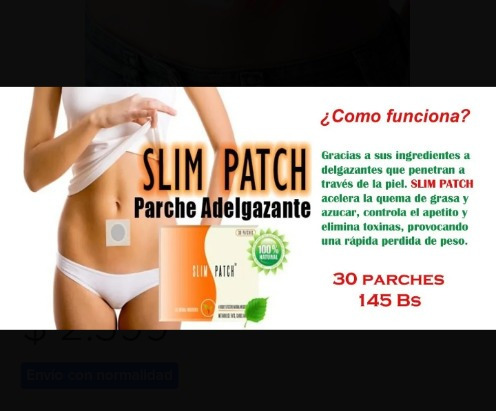 30 Parches Slim Patch + Aros Adelgazantes Baje De Peso