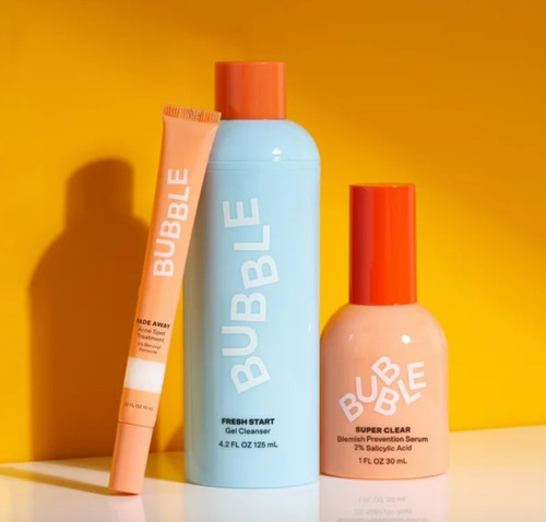 Bubble Skincare Acne Treatment Kit Todo Tipo De Piel 3 Pasos