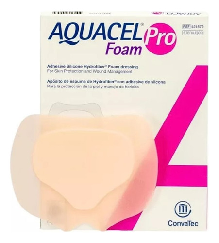 Aposito Aquacel Foam Pro Sacro Adhes 20x17cm 421579 Convatec Natural