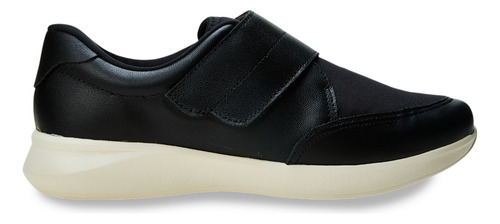 Tênis Casual Feminino Am19001 Com Calce Fácil Preto Usaflex