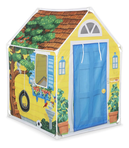 Melissa & Doug Cozy Cottage Fabric Play Tent And Storage Tot