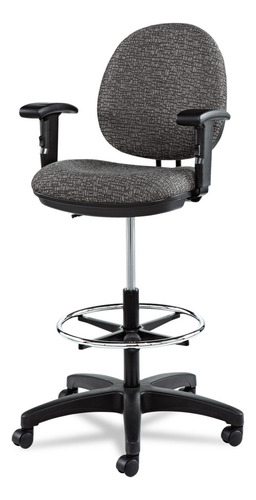 Taburete Giratorio Altura Ajustable Gris Grafito 60 A 88 Cm