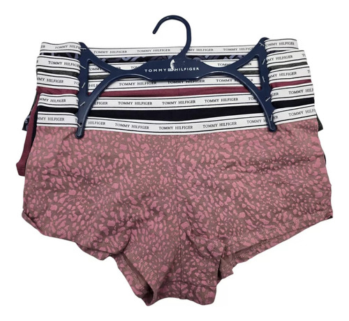 Paquete 5 Boxer Boyshort Tommy Hilfiger Mujer Originales