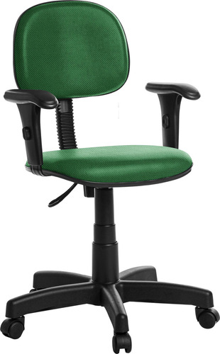 Cadeira De Escritório Giratória Com Braço Verde - J Serrano