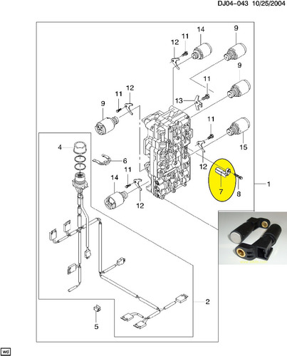 Sensor Entrada Caja Automatica Optra Original 93745940